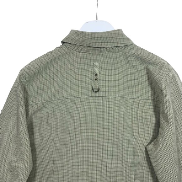 3/4 sleeve button down womens blouse green size large MARIE CLAIRE - Picture 10 of 16